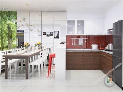 KÍNH MÀU ỐP BẾP 09