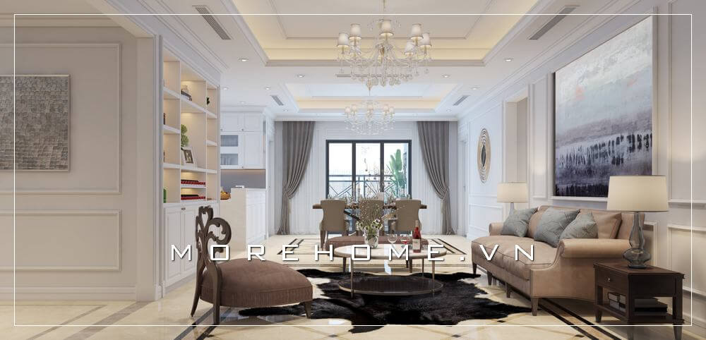 Thiết kế phòng khách biệt thự đẹp mê mẩn mọi ánh nhìn