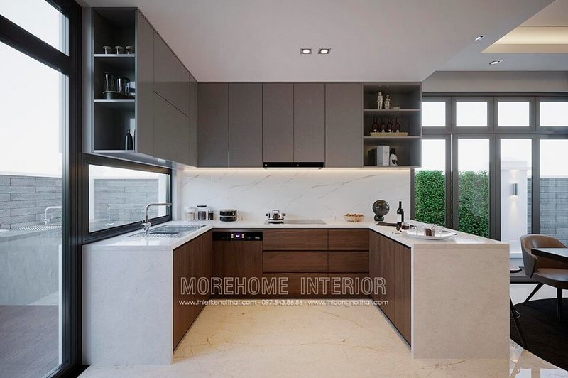 Tuyển chọn 24 Mẫu tủ phòng bếp Phong cách hiện đại độc đáo